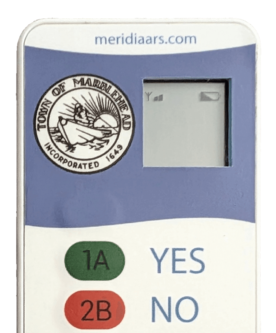 keypad battery indicator (town meeting branded)